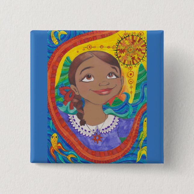 Image 2 from "Let's Speak! Kiswahili" 15 Cm Square Badge (Front)