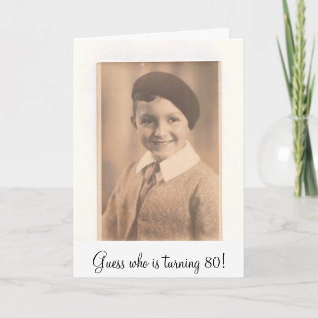 image, Guess who is turning 80! Invitation (Front)