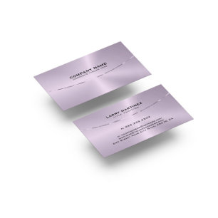 Image of a Metallic Purple Tint Texture Business Card