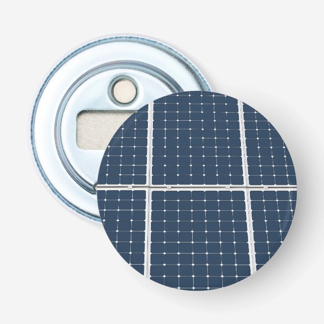 Image of a solar power panel funny bottle opener (Front)