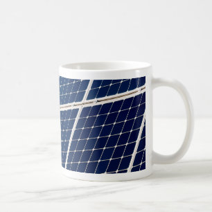 Image of a solar power panel funny coffee mug