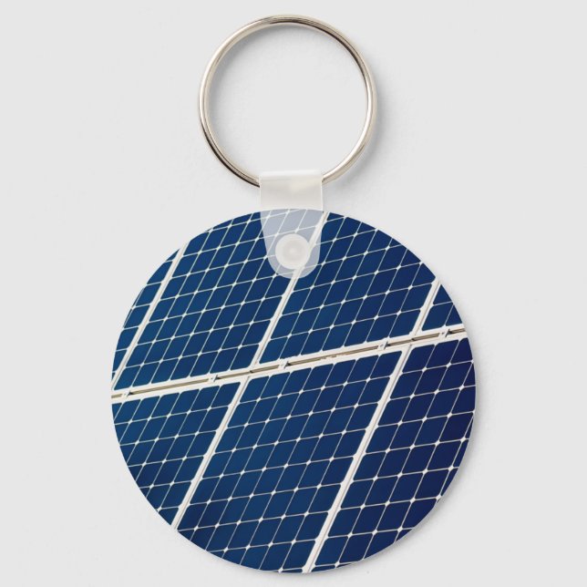 Image of a solar power panel funny key ring (Front)