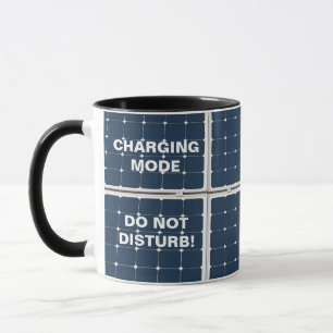 Image of a solar power panel funny mug