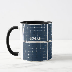 Image of a solar power panel funny mug