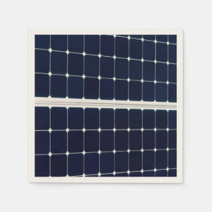 Image of a solar power panel funny napkin