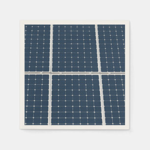 Image of a solar power panel funny napkin