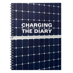 Image of a solar power panel funny notebook