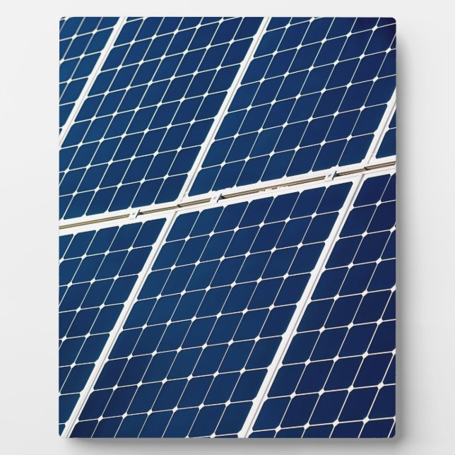 Image of a solar power panel funny plaque (Front)