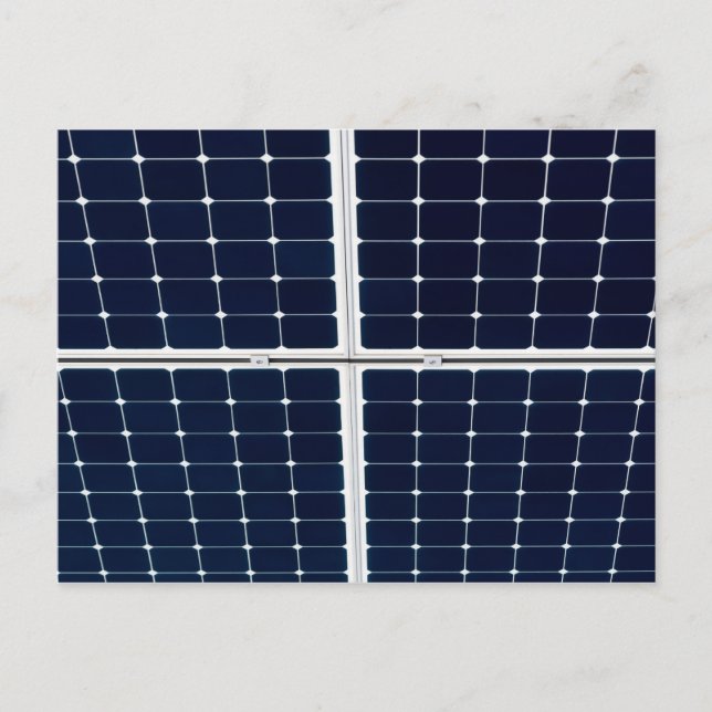 Image of a solar power panel funny postcard (Front)