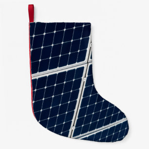 Image of a solar power panel funny small christmas stocking