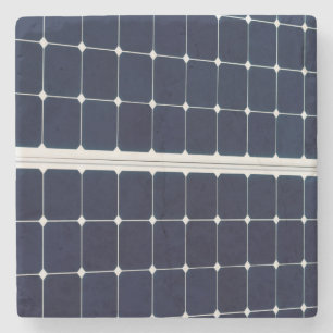 Image of a solar power panel funny stone coaster
