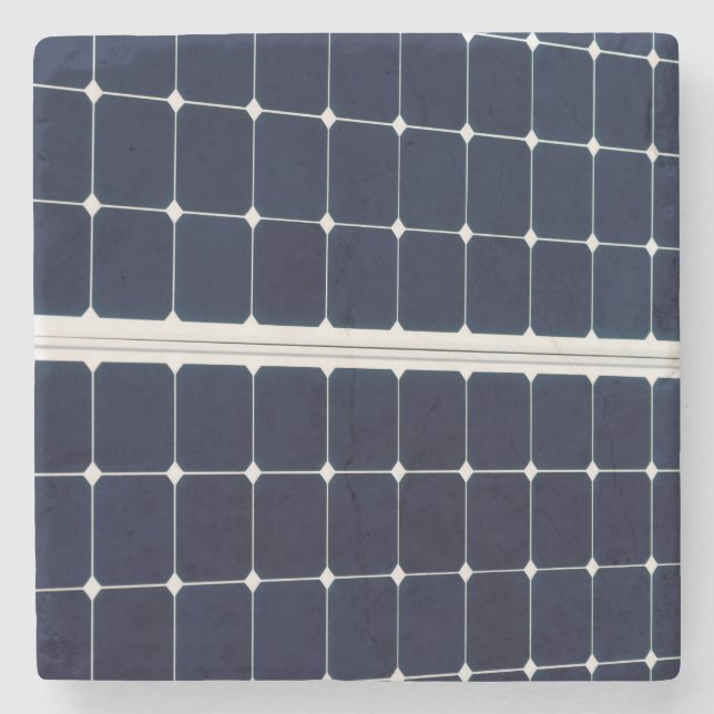 Image of a solar power panel funny stone coaster (Front)