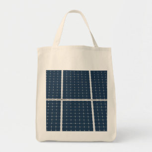 Image of a solar power panel funny tote bag