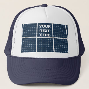Image of a solar power panel funny trucker hat