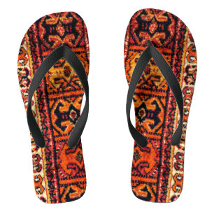 Image of a vintage carpet. Impressive texture Thongs