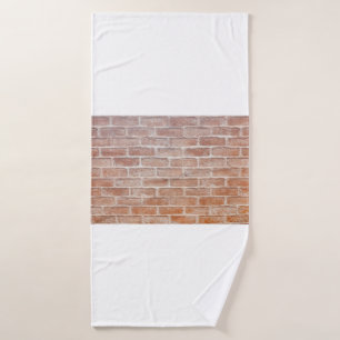 Image of Background brick wall textureabstract, ag Bath Towel