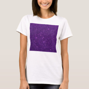 Image of Bright Purple Glitter T-Shirt