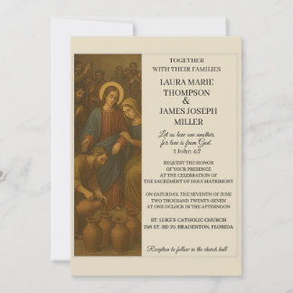 Image Of Cana Wedding Bible Wedding Invitation