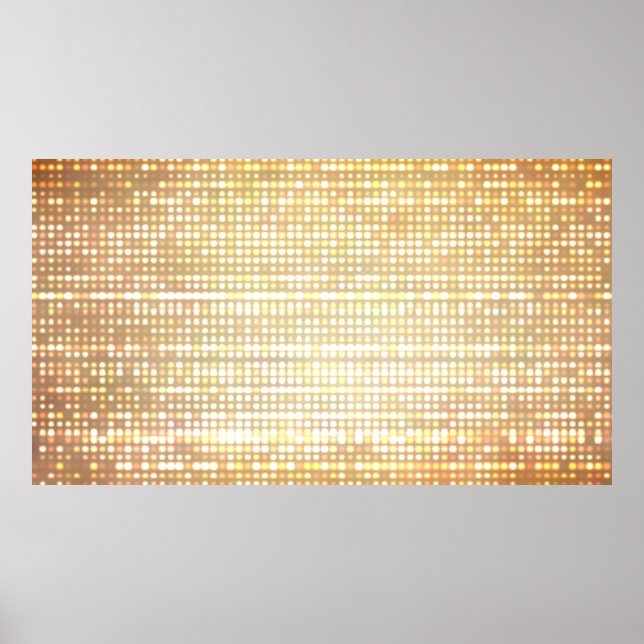 Image of defocused stadium lights. poster (Front)