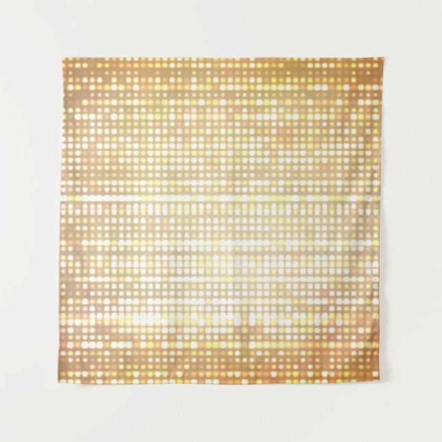Image of defocused stadium lights. tapestry (Front)