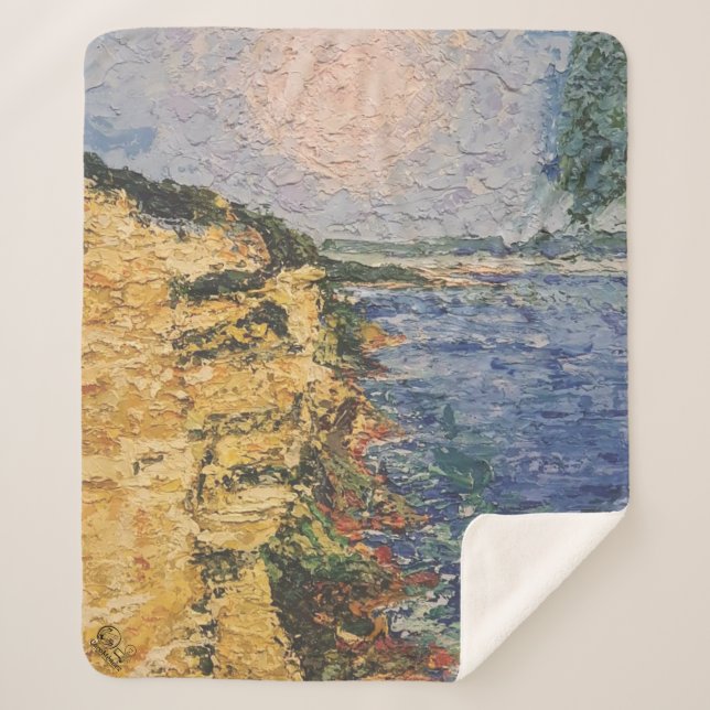 Image of my artwork Dawn Sherpa Blanket (Front)