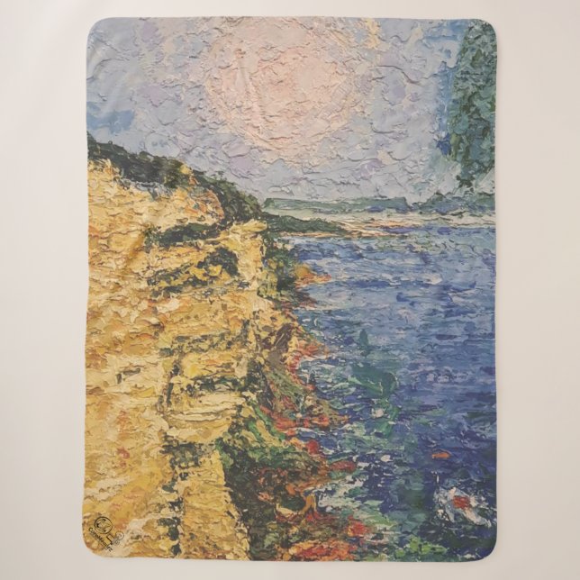 Image of my artwork Dawn Sherpa Blanket (Front)