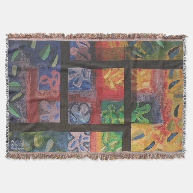 Image of my artwork The 4 seasons Throw Blanket (Front)