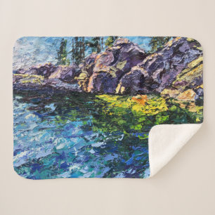 Image of my Maritime art piece Sherpa Blanket