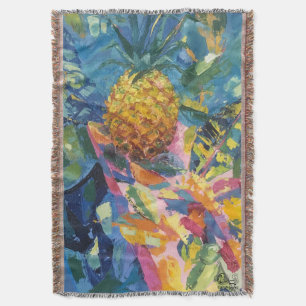 Image of my work Pineapple Throw Blanket