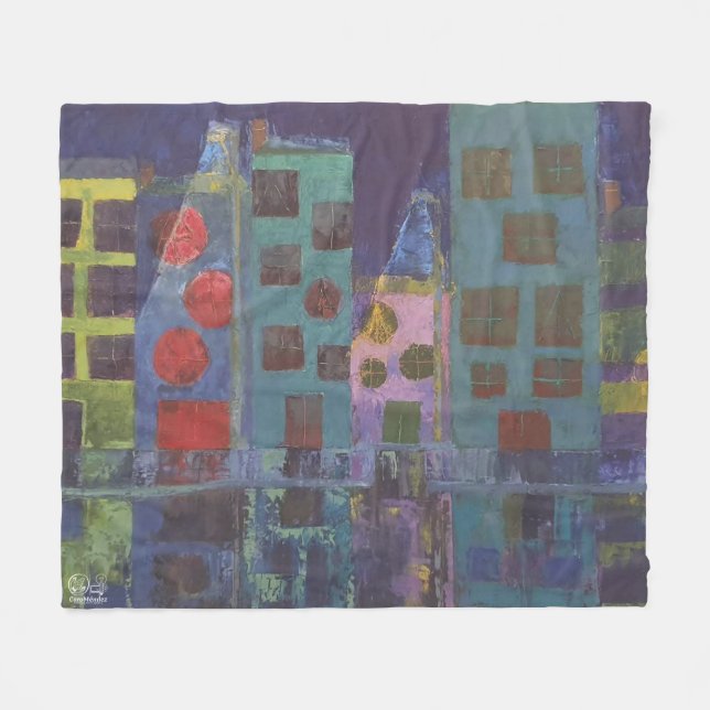Image of my work The Night Fleece Blanket (Front (Horizontal))