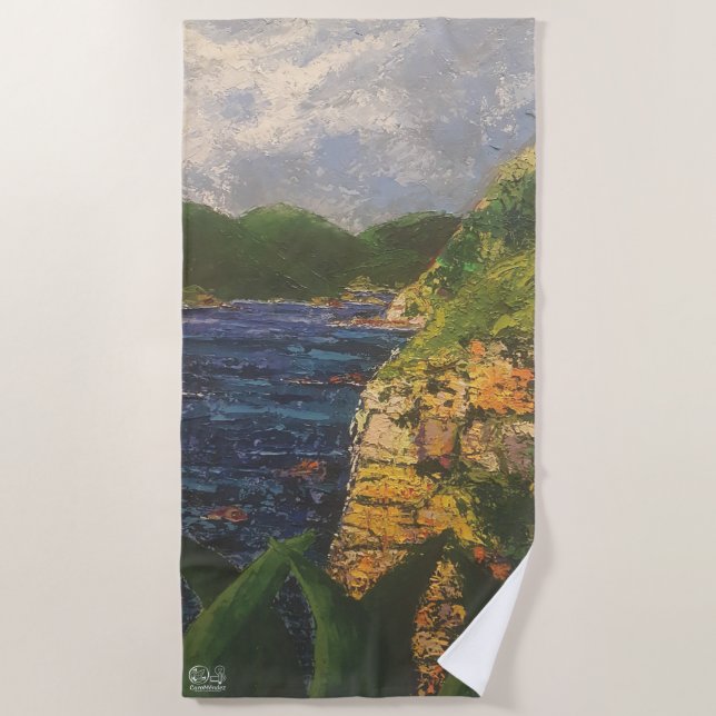 Image of my work The Rock Beach Towel (Front)