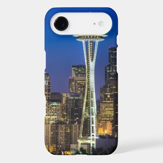 Image of Seattle Skyline in morning hours Case-Mate iPhone Case (Back)