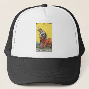 image of tarot strenght card trucker hat