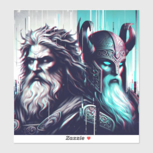 image of the gods zeus and odin togethe