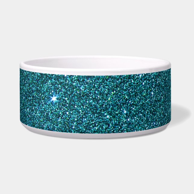 Image of trendy teal glitter (Front)