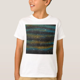 Image of yellow and turquoise Glitter T-Shirt