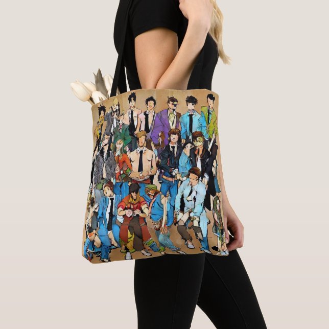 Image Together and Mixed. Tote Bag (Close Up)