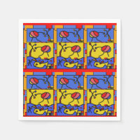 Image with fish modern art
