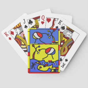 Image with fish modern art playing cards
