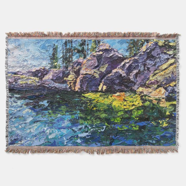 Imagen de mi obra arte Marítimo Throw Blanket (Front)