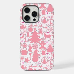 Images of Christmas in Pink iPhone 15 Pro Max Case