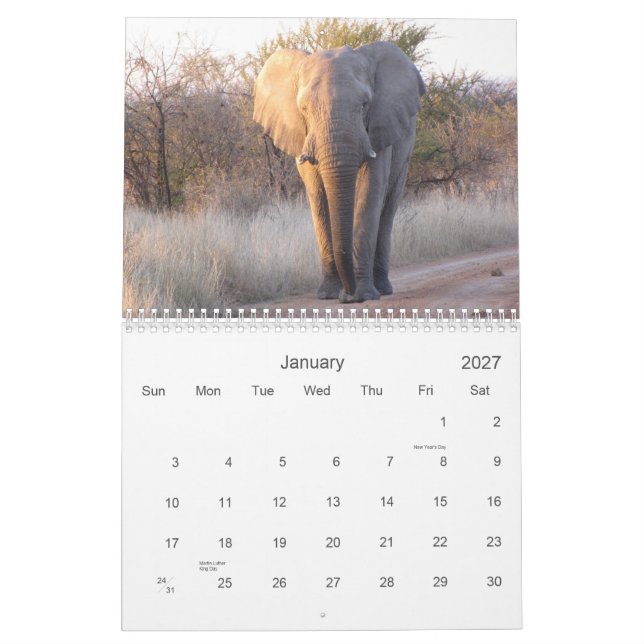 Images of South Africa Calendar (Jan 2027)