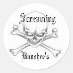 images, Screaming, Banshee's Classic Round Sticker