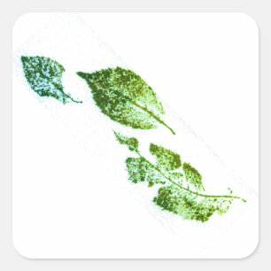 Images taken from direct nature leaf print Sticker