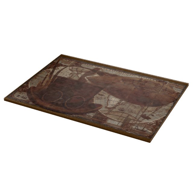 Imaginarium Steampunk Mixed Media Cutting Board (Corner)