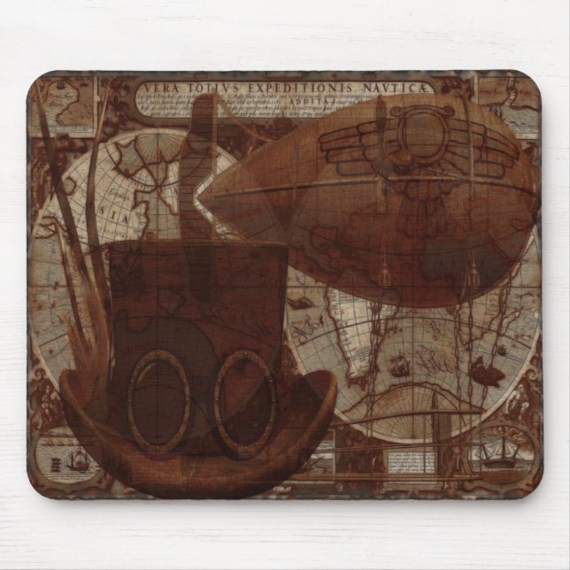 Imaginarium Steampunk Mixed Media Mouse Pad (Front)