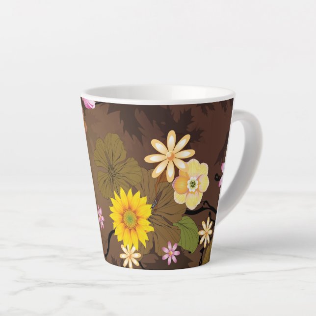 Imaginary Jungle 3 Latte Mug (Right Angle)