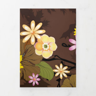 Imaginary Jungle 3 Tri-Fold Holiday Card