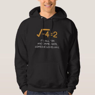 Imaginary number Mathematician  Funny Math Nerd Hoodie