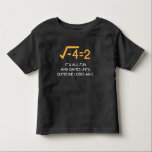 Imaginary number Mathematician  Funny Math Nerd Toddler T-Shirt<br><div class="desc">An imaginary number is a complex number that can be written as a real number multiplied by the imaginary unit i. Funny Mathematician Gift for a Math Teacher or Maths Nerd.</div>